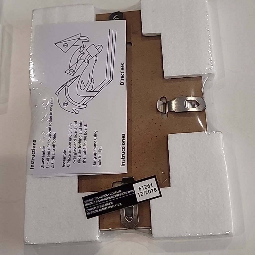 Studio Decor 5X7 All Glass Clip Frame Set Of 2 - Picture 2 of 4